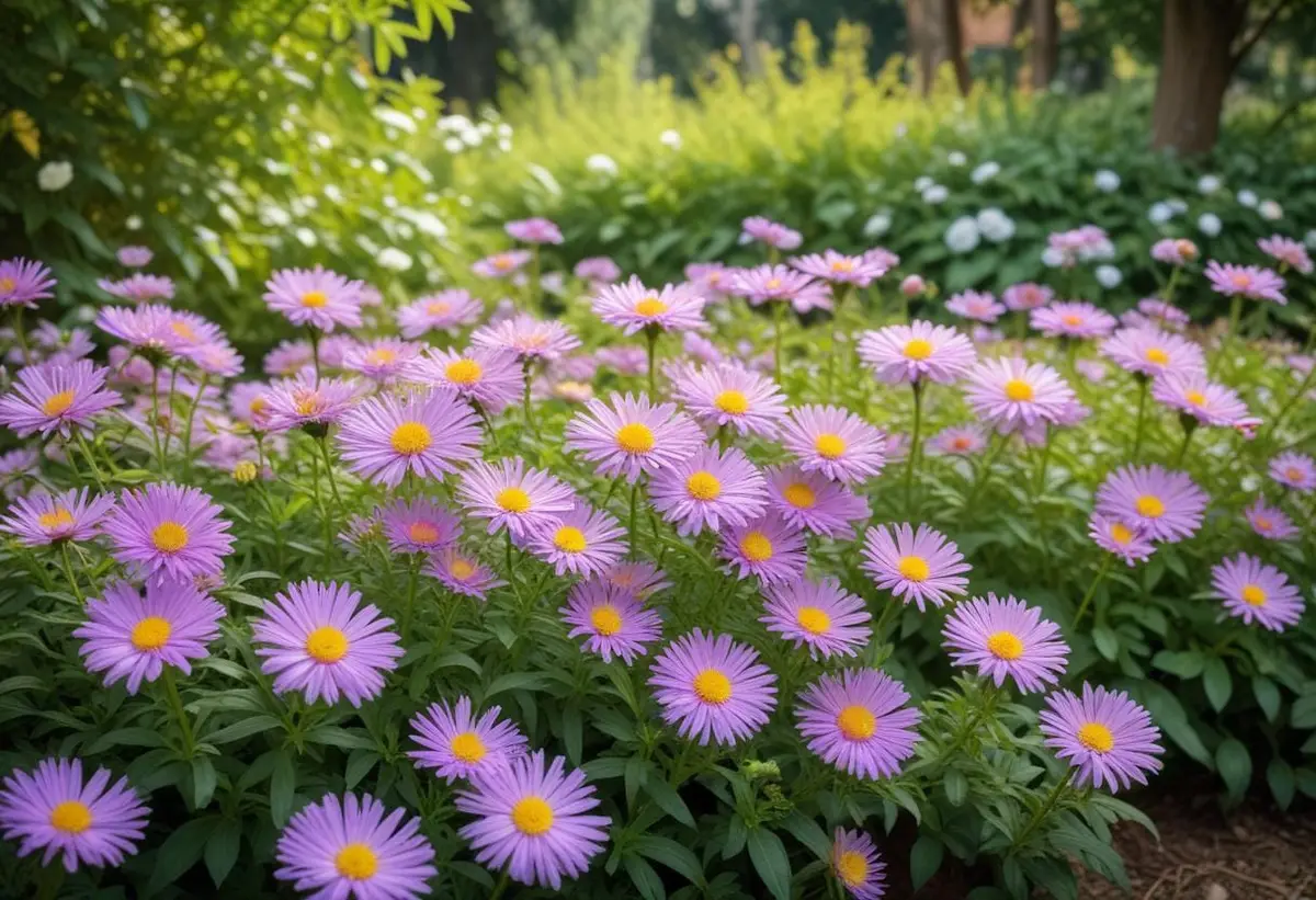 Aster – blomman som lyser upp sensommaren illustration