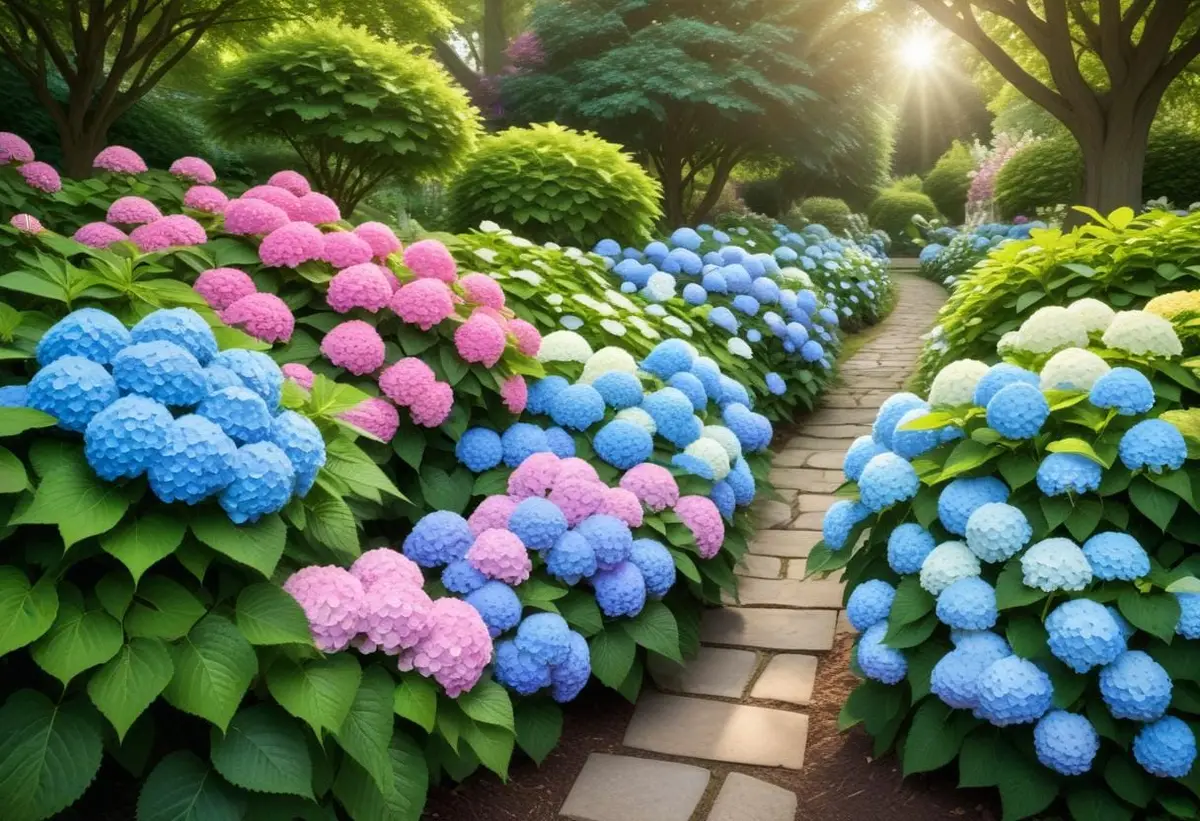 Skapa en vacker hortensia buske i din trädgård! illustration